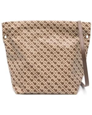 Gherardini Schultertasche Mit Print - Weiß