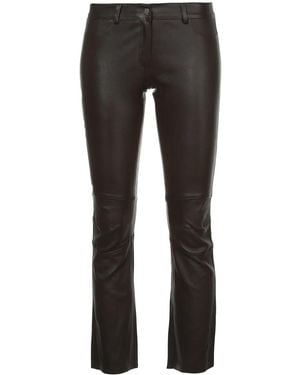 Sylvie Schimmel Pantalon Crop Évasé - Noir