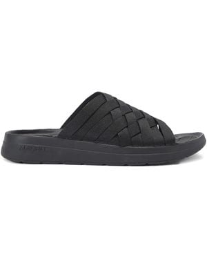Malibu Sandals Woven Slides - Black