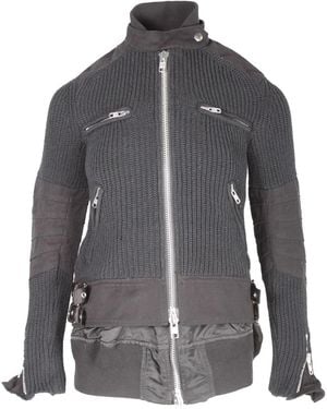 Nike レイヤード ニットジャケット - グレー