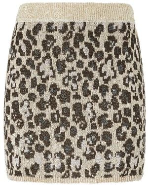 Missoni Animal-Print Mini Skirt - Natural