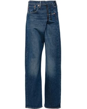 Bless X Levi'S Zip-Detail Cotton Jeans - Blue