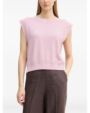 Benetton Débardeur En Maille Texturée - Red