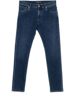 Corneliani Jean À Logo Brodé - Bleu