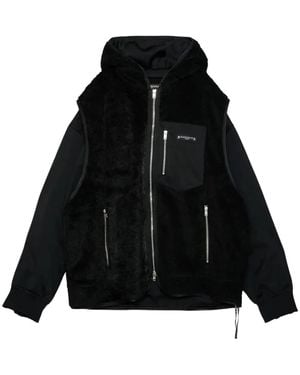 Mastermind Japan Layered Hooded Jacket - Black
