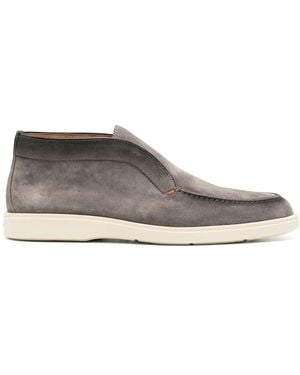Santoni Desert-Boots Aus Wildleder - Grau