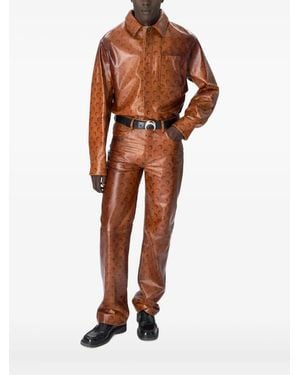 Marine Serre Moon Shirt - Brown