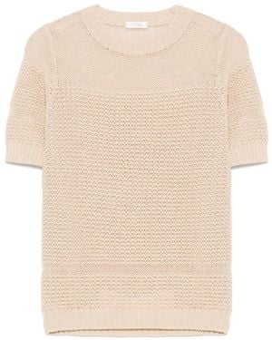 Zanone Knitted T-Shirt - Natural