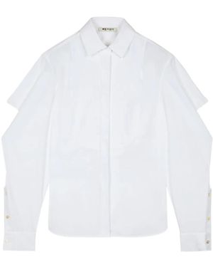 Ports 1961 No.10 Refined Ruffle-Detailing Shirt - White