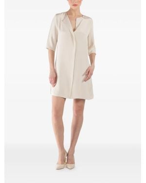 Peter Cohen Vestido corto de manga corta - Neutro