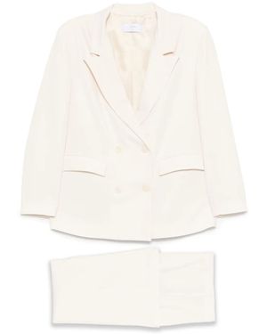 So Allure Double-Breasted Suit - White