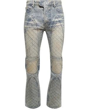 Who Decides War Rhinestone-Embellished Jeans - Blue