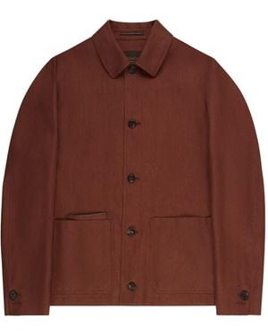 Slowear Single-Breasted Blouson Jacket - Brown