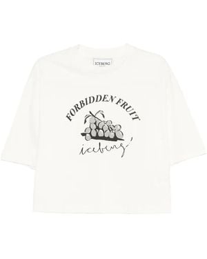 Iceberg Graphic-Print T-Shirt - White