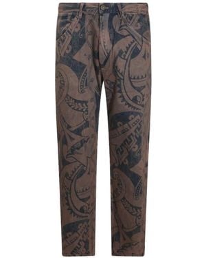 Vivienne Westwood Bizarre Print Straight-Leg Jeans - Grey