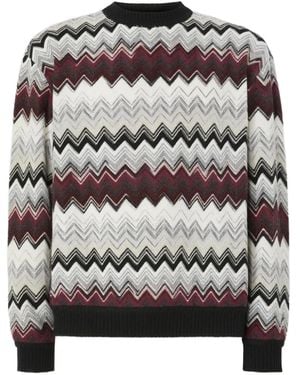Missoni ジグザグニット セーター - グレー