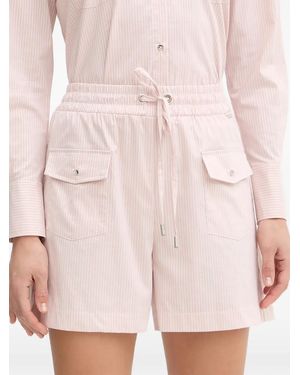 Fracomina Striped Pocket Shorts - White