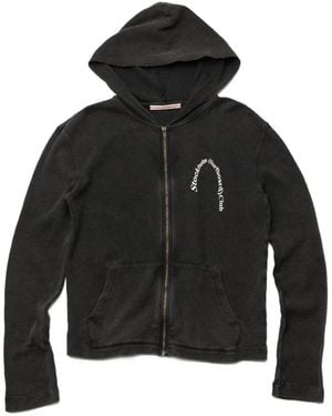 Stockholm Surfboard Club Waffle-Knit Logo-Print Hoodie - Black