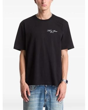 Filling Pieces Cinema Logo-Print T-Shirt - Black