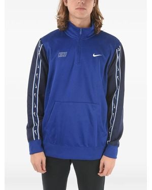 Nike Logo-Print Sweatshirt - Blue