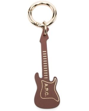 A.P.C. Guitar Keyring - White