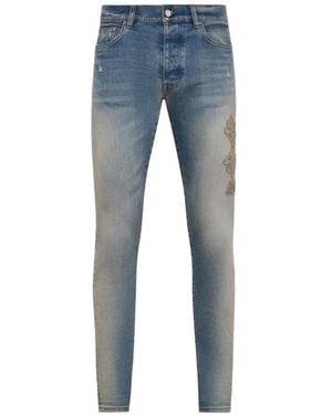 Amiri Applique Jeans - Blue