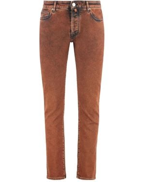 Moorer Jean À Poches Multiples - Brown