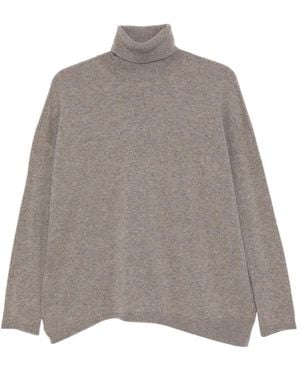 Vanisé Roll-Neck Cashmere Sweater - Grey