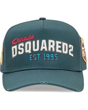 DSquared² ダメージ キャップ - グリーン