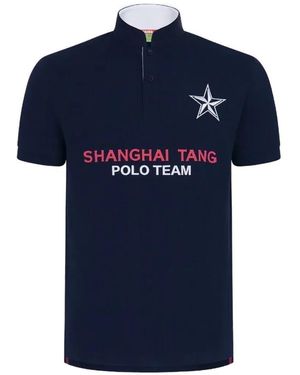 Shanghai Tang Polo Team Polo Shirt - Blue