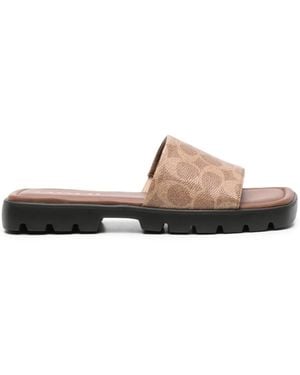COACH Florence Sandals - Brown