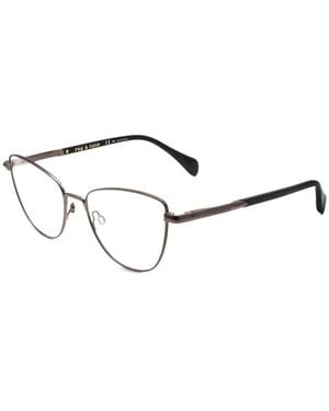 Rag & Bone Ruthenium Geometric-Frame Glasses - White