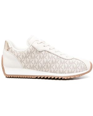 Michael Kors Sneakers Con Monogramma - Bianco