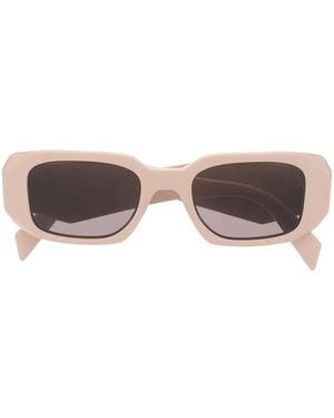 Prada Symbole Square-Frame Sunglasses - Brown