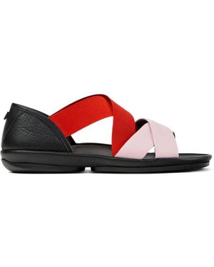 Camper Twins Leather Sandals - White