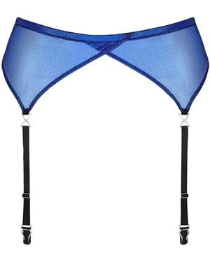 Maison Close Angel Garter Belt - Blue