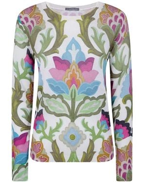 In bed with You Floral Jumper - White