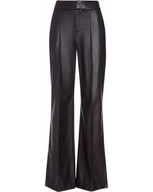 Alice + Olivia Dylan High-Waisted Wide Trousers - Blue
