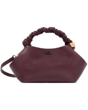Ganni Bou Braided Shoulder Bag - Purple