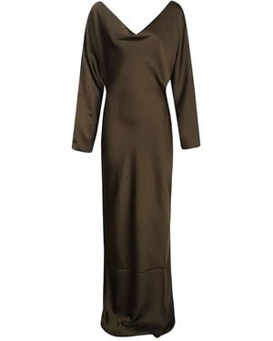Norma Kamali Dolman Maria Gown - Brown