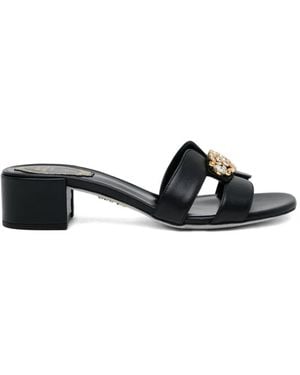 Rene Caovilla Crystal-Embellished Sandals - White
