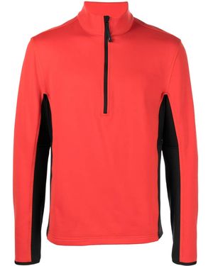 Aztech Mountain Half-Zip Fleece Sweatshirt - Orange