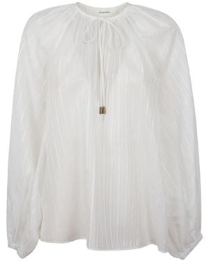 PHAEONIA Anita Balloon-Sleeve Shirt - White