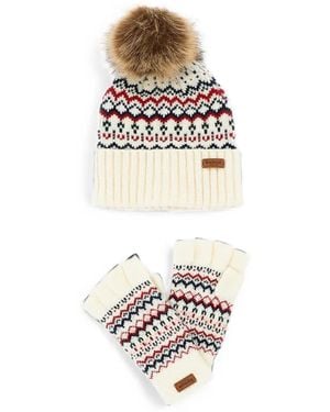 Barbour Holly Set Aus Beanie Und Handschuhen (2Er-Set) - Weiß