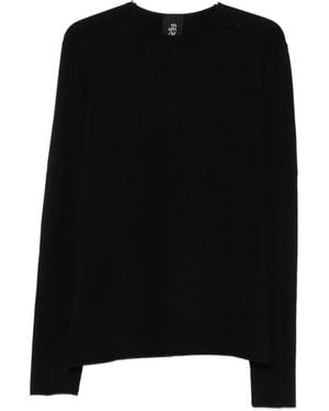Thom Krom Pullover Mit Sichtbaren Nähten - Schwarz
