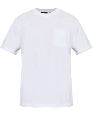 DSquared² Logo-Print Chest-Pocket T-Shirt - White