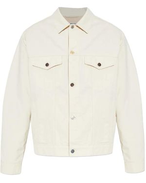 Moschino Button-Fastening Flap-Pocket Jacket - White