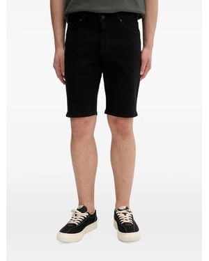 Marc O' Polo Logo-Patch Denim Shorts - Black