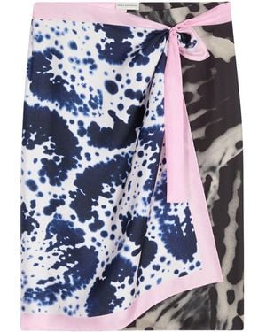 Dries Van Noten Wrap Skirt - Blue