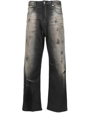 we11done Dirty-Washed Jeans - Grey